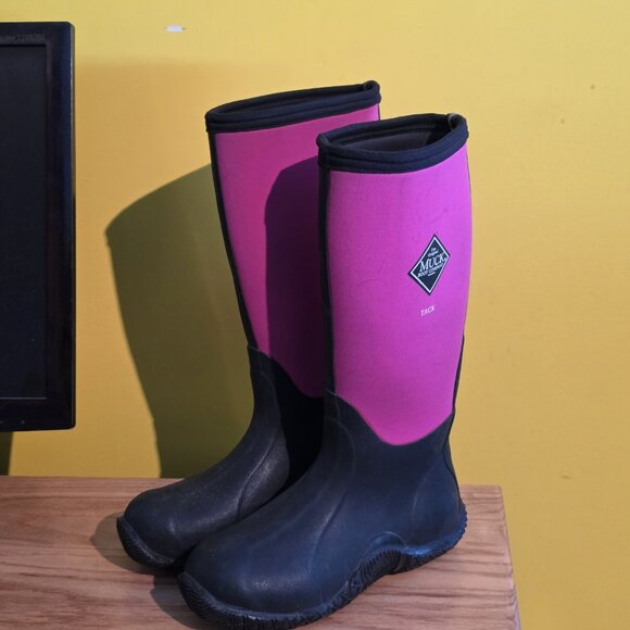 Womens Size 5 - 5.5 - MUCK Tack Classic Women's Black/Pink High Horse Farm Barn - Picture 6 of 9